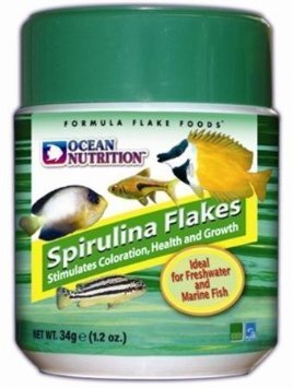 Ocean Nutrition Spirulina Flakes 34g available at Coral Passion in Essex