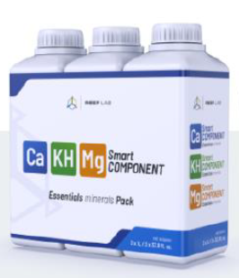 Reef Factory 3x1Litre Ca, KH, Mg Smart Component 3x pack available at Coral Passion, Essex