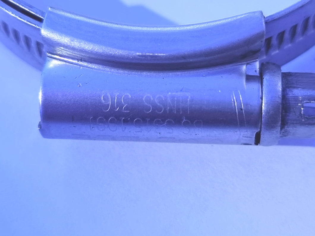 T316 Jubilee clip 22-30mm