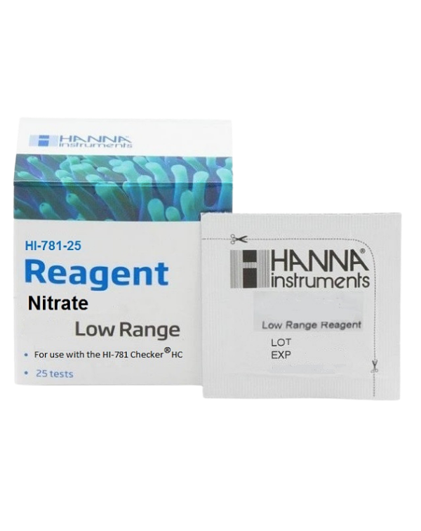 HI-781-25 MArine Low Range Nitrate reagents, 25 tests available at Coral Passion in Essex