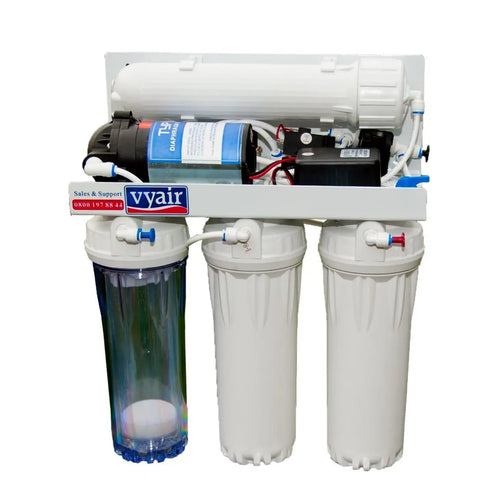 RO-100MP Pumped 4-Stage Reverse Osmosis 100 US GPD (375 Litres) Fish & Aquarium Water Filter System with DI Resin Stage available at Coral Passion, Essex