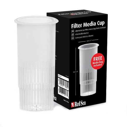 Red Sea Filter Media Cup with Free Media Bag available at Coral Passion, Essex