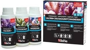Red Sea Reef Foundation Calcium, Magnesium & Alkalinity Supplement pack available at Coral Passion in Essex